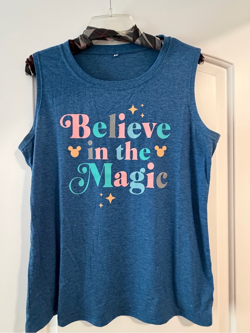 Believe in the Magic Blue Graphic Tank